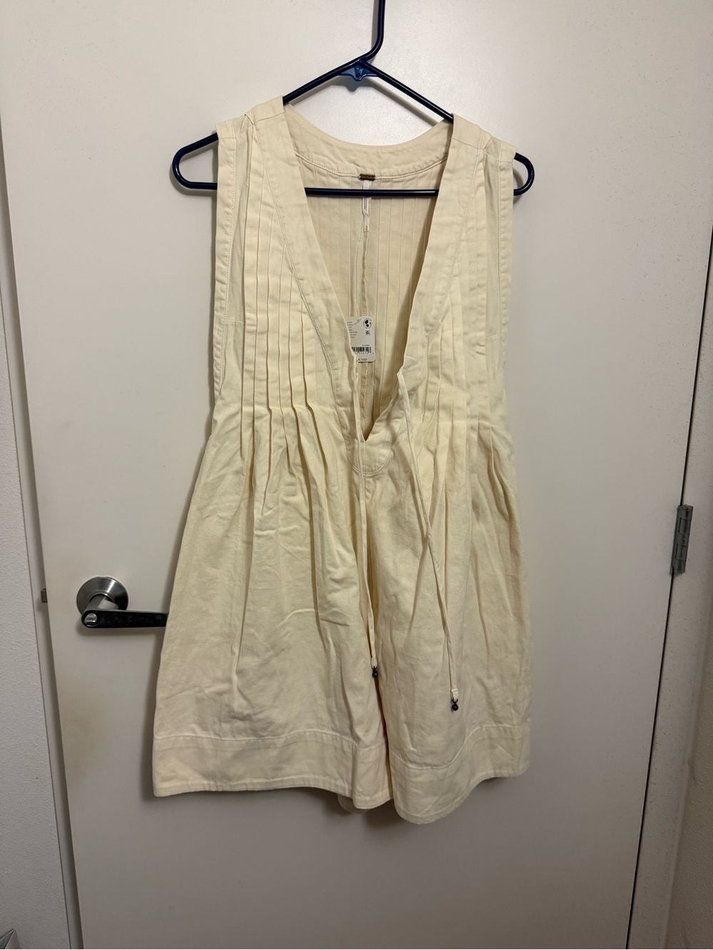 Free People White Denim Romper - Picture 5 of 9